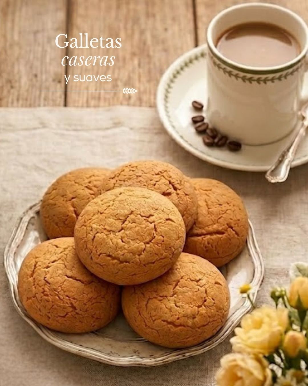 Portada de Galletas caseras y suaves